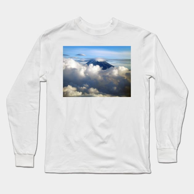 Clouds at Mount Kilimanjaro, Tanzania Long Sleeve T-Shirt by holgermader